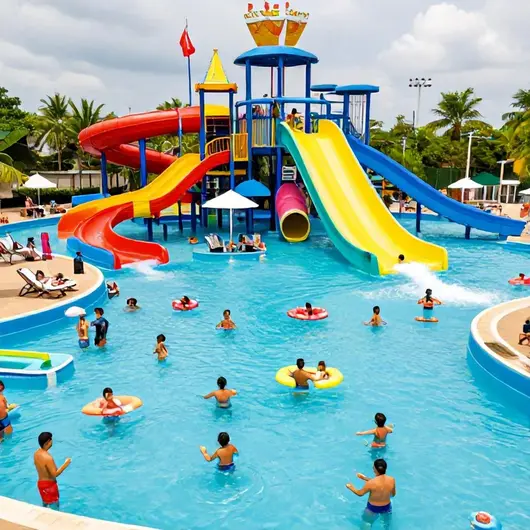 Diversão em Família no Parque Aquático